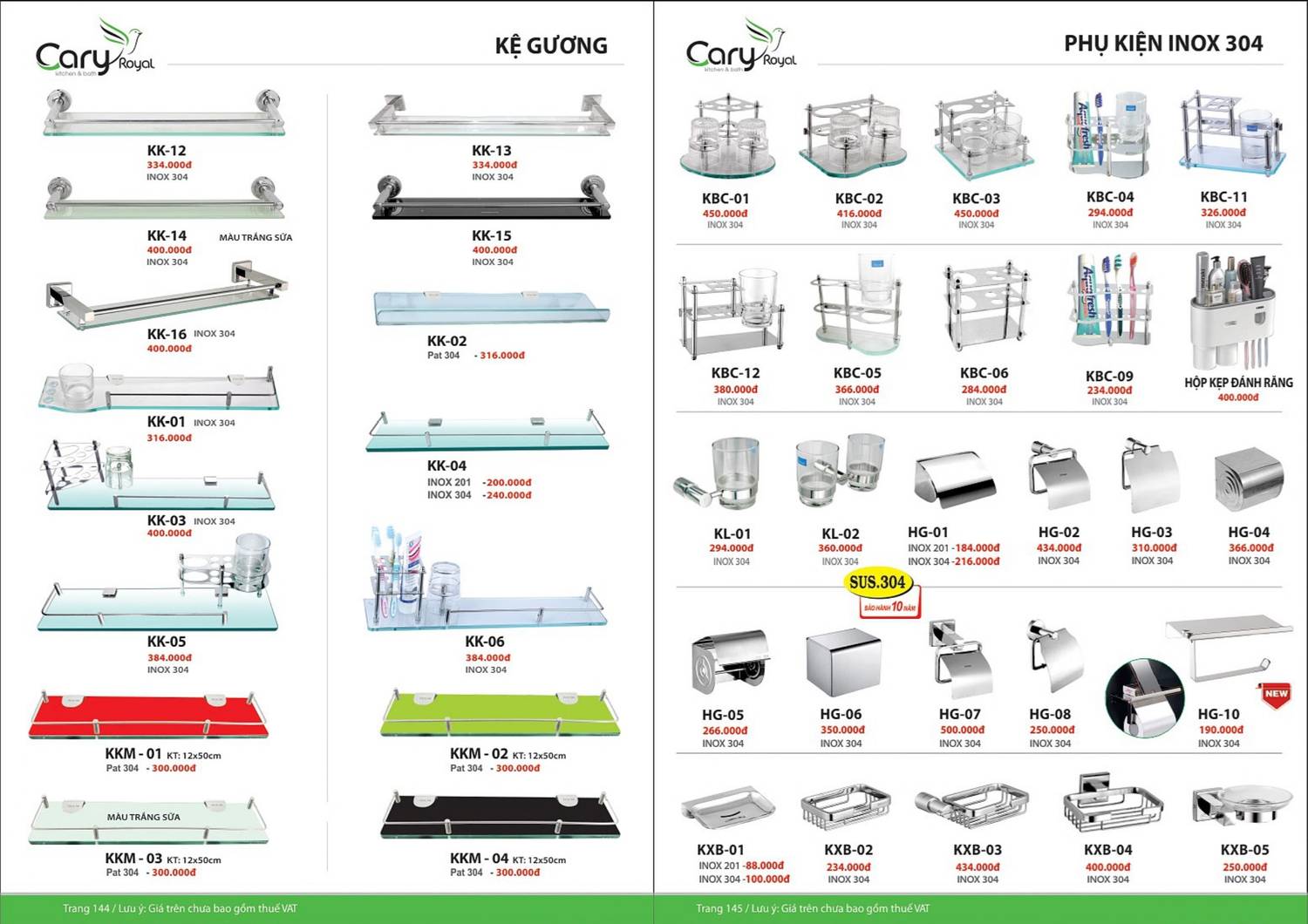 Thiết bị vệ sinh CARY ROYAL Catalogue và Bảng giá mới nhất 2024 - 2025 /Page 73